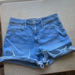 Madewell blue jean shorts